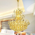 Laiting small crystal tower around large hotel pendant light chandelier LT-73050